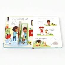Toddler English Early Education Board Book - Usborne Lift The Flap: What's Inside Me? Kids Science Cognitive Q&A Popular Science Book - Multicolor - View 7