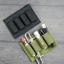 10x7.5厘米战术背带户外收纳袋 - 耐用且富有弹性的战术背带，4槽设计，兼容MOLLE系统，多功能户外装备收纳袋，适用于整理露营装备、存放户外工具和携带战术装备，户外装备收纳，露营配件，狩猎配件，多槽战术背带收纳袋，多用途户外背带收纳袋 - 彩色 - 查看 3