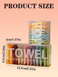 28pcs/21pcs/14pcs/7pcs Portable Compressed Face Towels, One-Time Use Facial Cleansing Wipes, Quick Expansion & Super Absorbent Reusable, Suitable For Outdoor Activities, Travel, Camping, Hiking, Office, School, Hotel, Home, Guests, Emergencies Valentine'S Day Valentines - 白色 - 查看 6