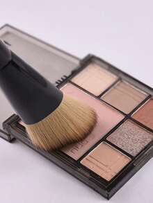 1pc Professional Face Contour Makeup Brush, Basic High-Gloss Asymmetric Design, Suitable For Shaping Face And Brightening Complexion. Made Of High-Quality Synthetic Fibers, Soft And Easy To Blend. Suitable For Beginners To Create Facial Contours And Professional Makeup Artists. Can Be Used As Foundation Brush, Concealer Brush, Blush Brush, Contour Brush, Powder Brush, A Durable Facial Beauty Tool.,Giveaways - Multicolor - View 6