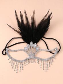 Silver Tassel, Luxury Decor, Masquerade Party Women - 金色和白色 - 查看 3