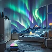 Đèn chiếu bầu trời sao LED RGB, cấp nguồn USB, có điều khiển từ xa, ánh sáng dịu nhẹ có thể điều chỉnh độ sáng, món quà hoàn hảo cho ngày Valentine, cắm trại, tiệc tùng, đèn ngủ phòng ngủ. - ánh sáng màu - Xem 4