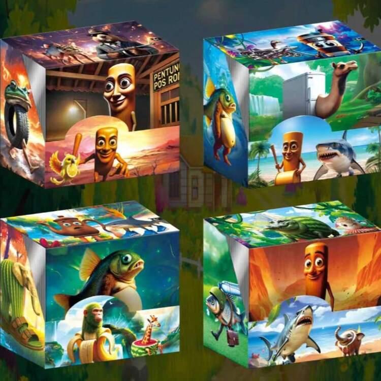 6 Packs Random Tralalero Tralala And Tung Tung Tung Sahur Card