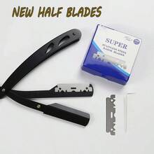 100PCS/Box Single-Sided Razor Blade Stainless Steel Razor Blades Men Shaving Shaver Manual Razors Barber Styling Shaving Tools - Multicolor - View 2