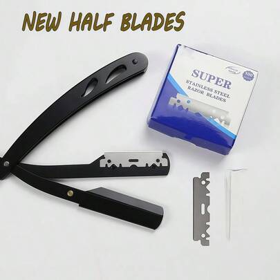 100PCS/Box Single-Sided Razor Blade Stainless Steel Razor Blades Men Shaving Shaver Manual Razors Barber Styling Shaving Tools