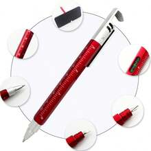 8-In-1 Multifunctional Tool Pen Set, Including Stylus Pen, Screwdriver, Caliper, Level, Ruler, Phone Holder, Versatile Repair Tool Kit Suitable For Phone, Watch, Glasses Maintenance - Multicolor - View 13