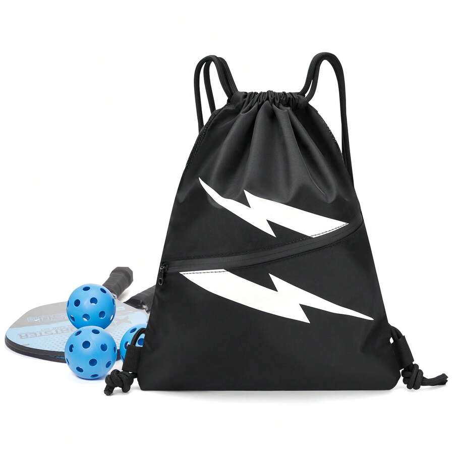 Drawstring Backpack Sports Gym Bag Backpack For Men And Women, Waterproof Men Black Backpack, Large Size Hold Football And Shoe Compartment For Swimming Fitness Outdoor - Multicolor - View 1