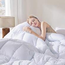 Comforters Full Size, Duvet Insert,White All Season Duvet, Lightweight Quilt, Down Alternative Hotel Comforter White, Full 82x86 Inches - Chăn bông nhẹ - Xem 6