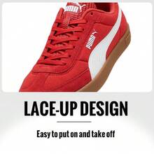 Giày thể thao Puma Club II Era The Stands Unisex, kiểu dáng thường ngày thoải mái, giày thể thao cổ điển dành cho học sinh, hoạt động ngoài trời, đi làm, giày trượt ván cổ thấp, 406065-03 - Màu đỏ táo kẹo - Puma Trắng - Xem 6