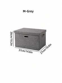 1 Peça Caixa de Armazenamento de Roupas, Caixa de Classificação de Tecido de Grande Capacidade para Uso Doméstico, Guarda-Roupa, Roupas Dobráveis, Cesta de Armazenamento de Algodão e Linho, Artefato - Multicolorido - Visão 15