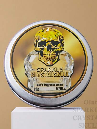 20g น้ำหอมแข็งรูปหัวกะโหลกคริสตัล - กลิ่นหอมเย้ายวนใจสำหรับออกเดทและกิจกรรมทางสังคม, สูตรน้ำปราศจากสารกันบูด, ของขวัญที่เหมาะสำหรับผู้ชาย, น้ำหอมฟีโรโมนสำหรับเดินทาง, ฟีโรโมน | กลิ่นหอมสดชื่น | พกพาสะดวก
