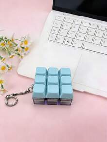 1个机械键盘开关测试器钥匙扣，桌面装饰，手机挂件，创意新奇抗焦虑指尖玩具，缓解手指压力 - 彩色 - 查看 5