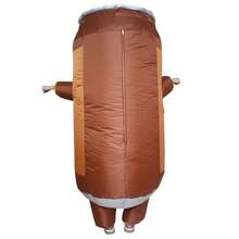 1件充气啤酒罐服装，男女通用充气服装 - 全身心形主题奇装异服，适合万圣节、狂欢节、圣诞节和各种活动派对。 - 啤酒罐 - 查看 4