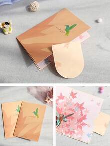 3D Hummingbird Pop-Up Card, 3D Flower Bouquet Pop-Up Card, Hummingbird Pop-Up Mother's Day Greeting Card For Mom Or Wife, Mother's Day Wishes, Suitable For All Occasions Like Birthday, Mother's Day, Anniversary, Valentine's Day, Father's Day, Thank You, Get Well, Handmade Paper Carving Card, Cartoon Handmade Card, Party Favors, Party Decorations - Multi-color Greeting Cards - View 2