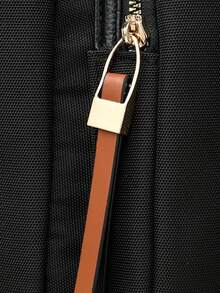 Anti-Theft Tassel Retro Nylon Flap Backpack For Women, Multi-Functional Stylish Day Bag, Multi-Pocket Lightweight Travel Bag, Large Capacity Simple School Bag, Convenient Book Bag, Suitable For Students, Nurses, Teachers, Business People, Travel And Vacation, Business Trips, Daily Commuting, Shopping, Office, Dating, Hiking, Training, Work, Birthday Gifts, Holiday Gifts - Multicolor - View 10