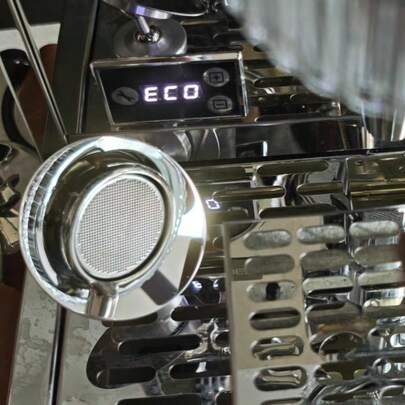 1pc Espresso Extraction Mirror With Bottomless Handle, For Observing Espresso Flow Rate, Reflective Coffee Machine Tool - Silver Mirror Espresso Accessory