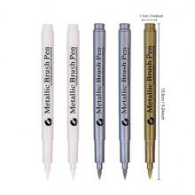 3-12 pezzi/set Pennarelli permanenti metallici, bianco/oro/argento, pennarelli a base di olio impermeabili per rocce, tazze, ceramiche, vetro, forniture per pittura fai-da-te