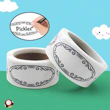 Oval White Memo Pads - Easy Sticky Notes & Labels, Writable Stickers Suitable For Office, Home And Party Organization - Multicolor - View 3