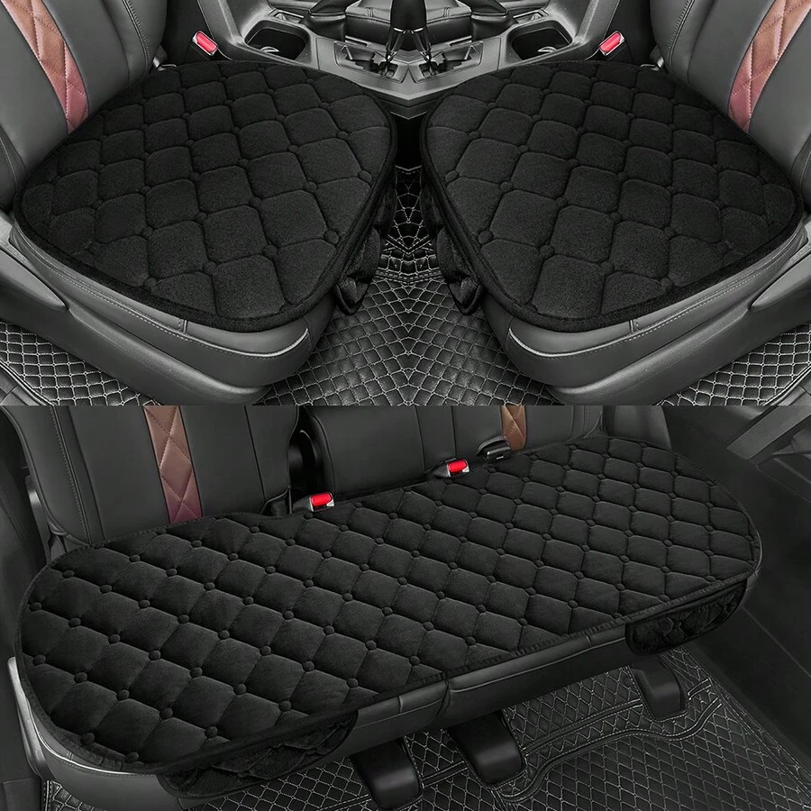 3pcs Car Seat Cover Rear Cushion-Pad Car Seat Protector Car Front Rear Seat Covers,Universal For Car SUV Truck Car Auto Van Accessories - A - View 1