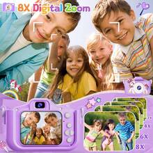 Kamera Anak 1080P HD 48MP Multi-Filter, Dapat Merekam Video, Dilengkapi Berbagai Game, Pilihan Terbaik Hadiah Ulang Tahun Liburan untuk Anak Laki-laki dan Perempuan - MultiWarna - View 7