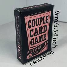 最新推出的50张情侣游戏卡牌，互动桌面游戏卡牌，娱乐卡牌，是约会、晚餐、周末、派对和特殊场合的完美之选，也可作为圣诞节、情人节或生日礼物赠送。开启完美沟通时刻，加深彼此感情。 - 彩色 - 查看 8