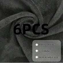 12 Pcs Microfiber Gym Towel 12 X 12 In Bleach Proof Towels Absorbent Soft Sweat Towels Quick Dry Lightweight Towel For Hand Salon Bath Spa Hotel Pool Home Hair Care(Light Grey) - Multicolor - View 26