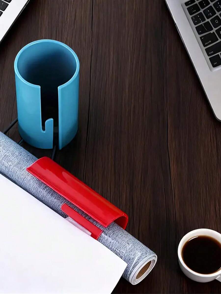 1个手动裁纸刀 - 手工制作和礼品包装的理想工具，无需电池，非常适合学校和办公室使用 - 彩色 - 查看 1