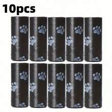 150pcs/10rolls + 1pc Dog Poop Bag Dispenser, Printed Pet Waste Bags - Multicolor - View 8