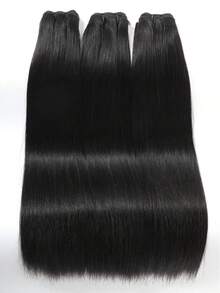 15A 超强双拉真人发束 1 束 18 20 22 24 英寸直发 100% 真人发 未经加工 巴西 Remy 处女发 接发 快速编织 自然黑 女性专用 - SNatural - 查看 8