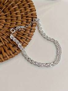 925 Sterling Silver Phoenix Tail Chain Bracelet, Minimalist & Fashionable, Suitable For Women's Daily Wear, Valentine's Day Gift