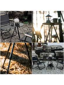 三合一超轻折叠露营桌椅套装，适用于庭院、钓鱼、徒步、野餐、露营、海滩、烧烤、公园等多种场合。便携式户外背包桌椅套装，带收纳袋。