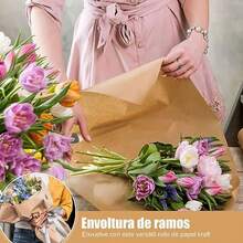 CYPNPapel Kraft 12 pulgadas x 100 pies Rollo de Papel Kraft Rollo de Papel Café para Envoltura de Regalos Postal Arte de Pared Manualidades Tableros de AnunciosFashion - 219765299 - Ver 6