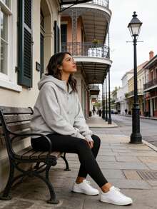 3 Pack Women's Half-Zip Hoodie Casual Fleece Pullover With Pockets Oversized Fall Workout Sweatshirt - 咖啡色/灰色/灰色 - 查看 3