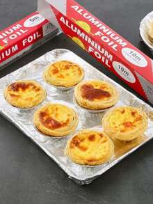 1卷加厚铝箔，12英寸宽，可作包装纸、煎炸纸、多用途、可重复使用、耐热铝箔卷、烘焙纸、加厚铝箔、烤鱼铝箔、万圣节礼物、烧烤季用品、食品包装纸、旅行必备、圣诞节礼物、新年礼物 - 彩色 - 查看 2