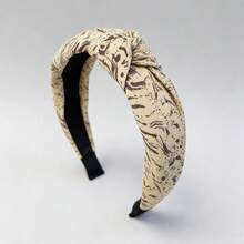 女士扭结发箍 - 异域风情蛇纹宽发箍，柔软弹力面料发饰，时尚扭结蛇纹设计发箍，舒适防滑，性感少女头饰，适合日常佩戴和派对，发带，发箍 - 彩色 - 查看 12