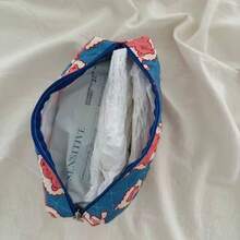 1pc Cute Bear Shaped Wet Wipe Pouch, Vibrant Color, Portable For Outdoor Use, Can Hold Wet Wipes Or Tissue - Blue - View 8