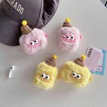 适用于苹果 Pro 3 的新款耳机保护套，也适用于毛绒娃娃 第四代卡通 Pro2/Pro Real 防摔 新款第三代/1/2 代可爱耳机保护软壳 - 黃色 - 查看 1