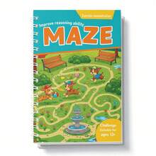 Alfombra de laberinto lógico para niños | 4 opciones de edad | Planificación de rutas, caminos de decisión y desafíos de laberinto | Elige 1 libro solamente - Libro del laberinto - Ver 8