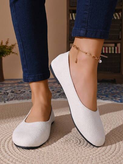 Women's Lace Mesh Breathable Shoes, Round Toe Soft Bottom Casual Slip-On Shoes, Suitable For Pregnant Women, Spring/Summer New