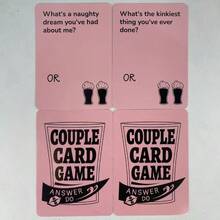 最新推出的50张情侣游戏卡牌，互动桌面游戏卡牌，娱乐卡牌，是约会、晚餐、周末、派对和特殊场合的完美之选，也可作为圣诞节、情人节或生日礼物赠送。开启完美沟通时刻，加深彼此感情。 - 彩色 - 查看 5