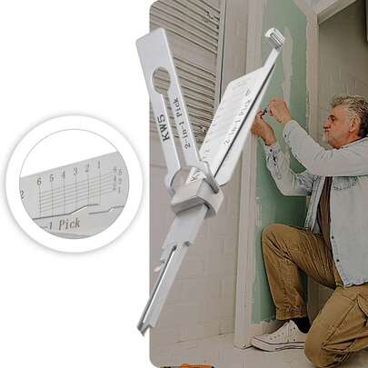 KW1通用开锁工具，适用于锁匠，可用于开启家用锁，也适合初学者使用。