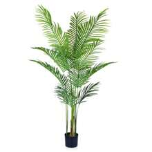 CYPN140cm Palmera Artificial 12 TroncosÁrbol de imitación con Maceta Negra - Planta Tropical de imitación en Maceta - Planta Artificial de Seda para decoración de salón Oficina InteriorFashion - 224237832 - Ver 2
