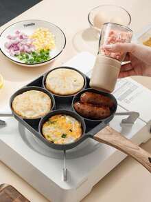 1个不粘花岗岩煎锅，带耐热手柄，多功能早餐煎锅，适用于燃气灶和电磁炉。 - 彩色 - 查看 9