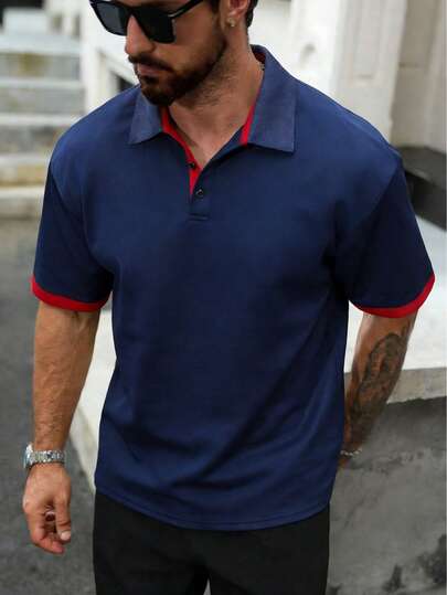 Men's Breathable And Comfortable Polo Shirt, Suitable For Business, Sports, Gatherings, And As A Gift