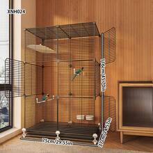 Extra Thick & Dense Bird Cage For Parrots, Cockatoos, Macaws, Large Size Birdcage - Multicolor - View 3