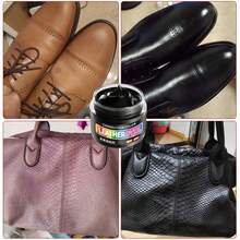 Leather Dye Color Changing Kit, Leather Recoloring Paint, Includes Coloring Tools, 30g/1.06oz Leather Coloring Paste, Black And Brown Dye For Leather Shoes, Suitable For Leather Shoes, Boots, Bags, Sofas