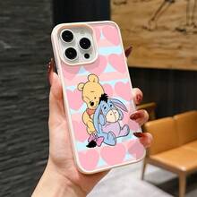 Disney Patterned Phone Case. Mickey Mouse, Stitch, Donald Duck, Minnie Mouse, Goofy, Pluto, And Daisy Duck Pattern. Magnetic Phone Case.  Compatible With IPhone 17, 16, 15, 14, 13, 12 Pro Models And Galaxy, Offering Shockproof Protection. A Special Gift For Family, Friends, Birthdays, Holidays, And Special Occasions. A Stylish And Fun Accessory To Brighten Up Your Device With What And What Flair. - 粉色 - 查看 2