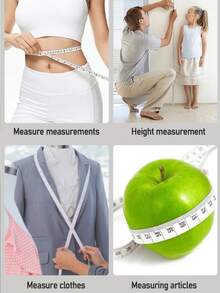 12 piezas/4 piezas/2 piezas Cinta métrica suave multifuncional para medir el Body, cinta para coser, tela, cintura, cinta métrica mini de 150 cm/60 pulgadas de múltiples colores (color aleatorio). Cinta métrica para medir el Body, pérdida de peso, cinta métrica métrica, cinta para medir prendas, cinta suave para medir el busto y la cintura, cinta métrica portátil para múltiples escenarios, medir la pierna, conveniente para uso doméstico - Multicolor - Ver 4