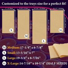 500 Packs Parchment Paper Sheets For Harvest Right Freeze Dryer - Harvest Right Freeze Dryer Accessories For Medium Trays, Parchment Sheets, Freeze Dryer Tray Mats For Harvest Right(17" X 6.8") - Medium - View 2
