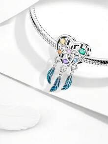 1颗925纯银海龟珠吊坠，适合女士手链和手镯DIY饰品制作，也可作为日常时尚配饰佩戴，非常适合返校季。 - 銀色 - 查看 2